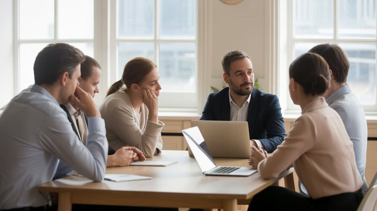 Tasapainoinen asteikko, jossa toisella puolella sana "osaaminen" ja toisella "luonne" edustavat strategista johtajuutta.