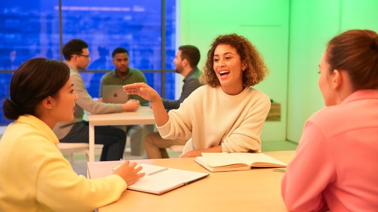 Organisaation verkkoanalyysin (ona) kaavio, jossa korostetaan keskeisiä "liittimiä" työntekijöitä, jotka yhdistävät eri osastojen siiloja