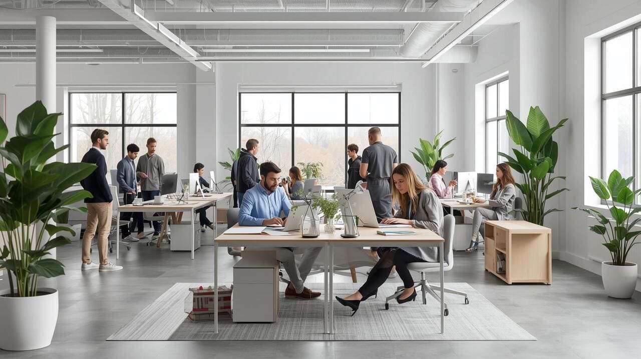 Infografiikka, joka osoittaa, kuinka pelillistämisjärjestelmä (jossa on" kolikko "ja" tavara " - kuvakkeet) muuttaa negatiiviset työntekijöiden arvostelut positiivisiksi.